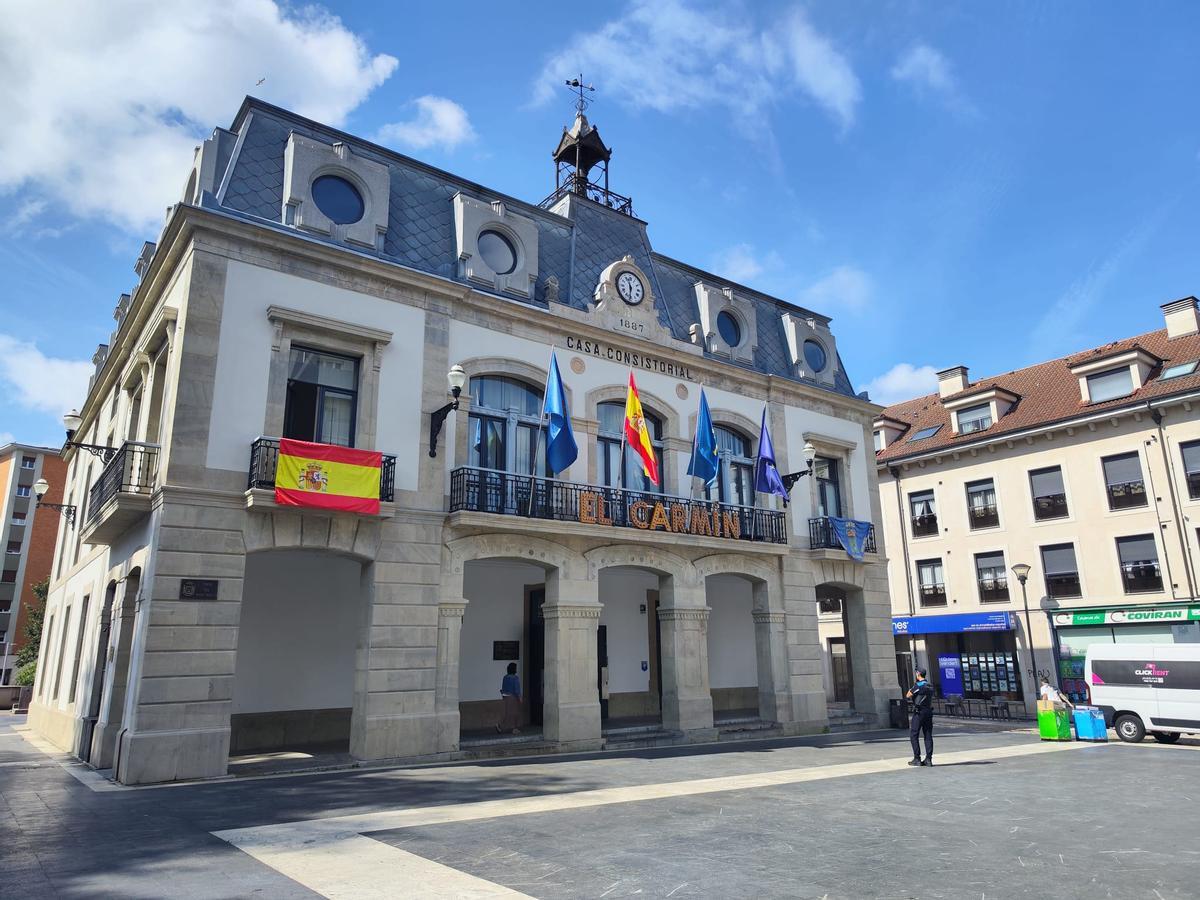 Vista del Ayuntamiento, en una imagen tomada el viernes.