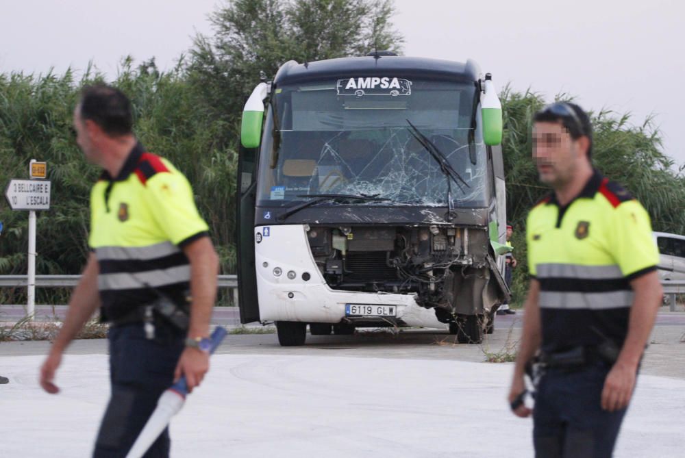 Accident a la Tallada d'Empordà