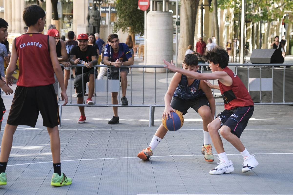 Imatges del 3x3 de la Festa Major de Manresa