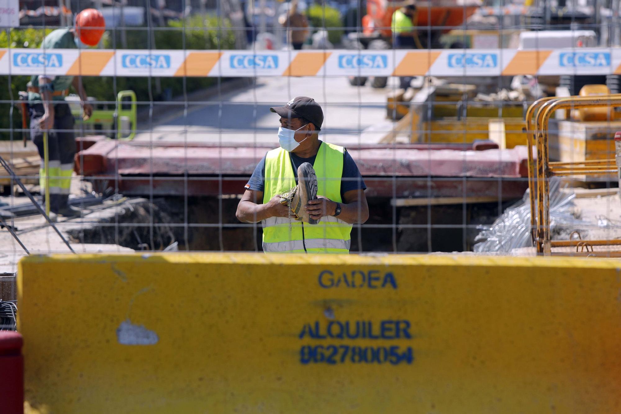 Así avanzan las obras de Peris y Valero