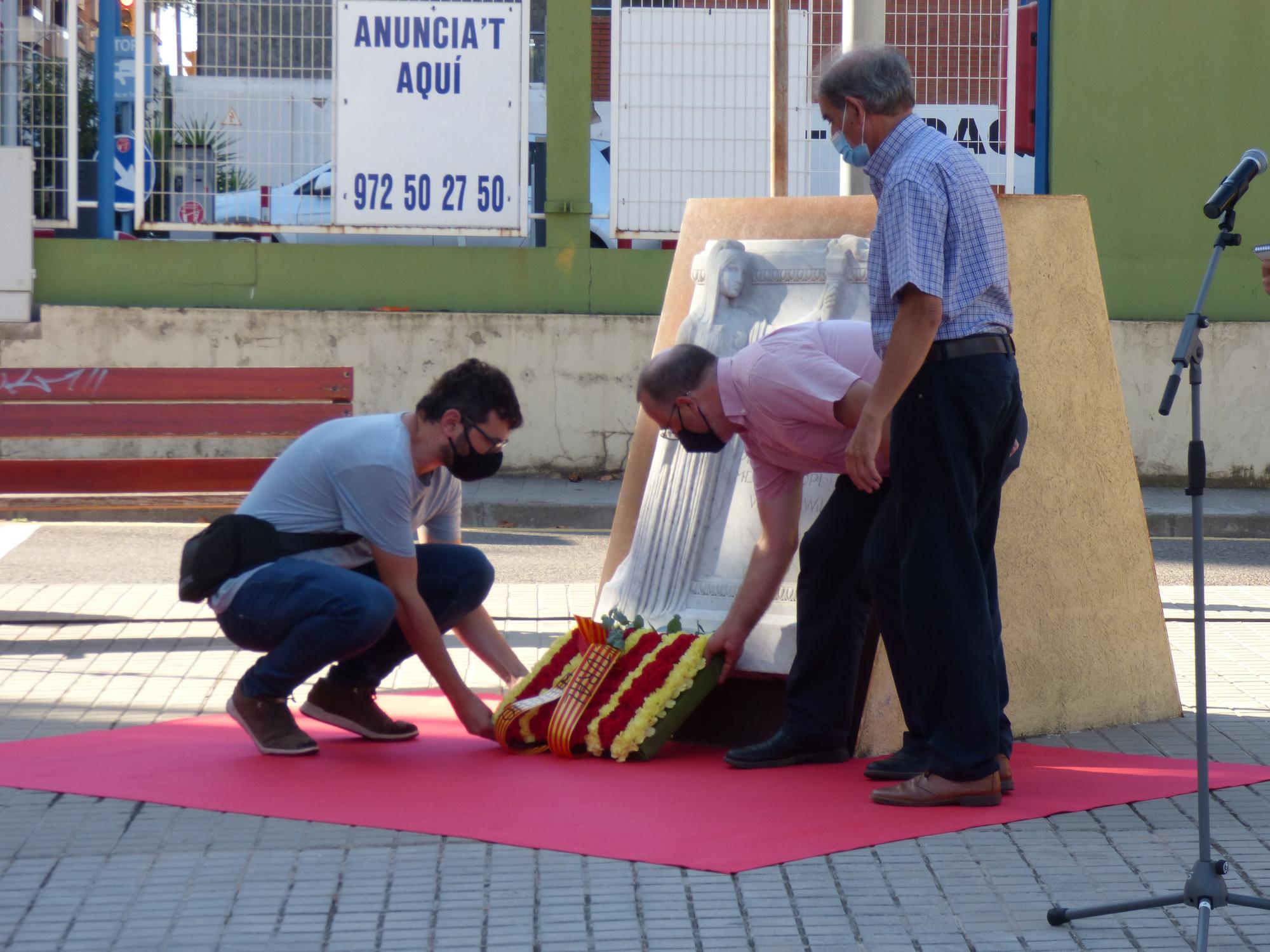 Figueres celebra l'acte institucional de la Diada a la plaça Frederic Marès