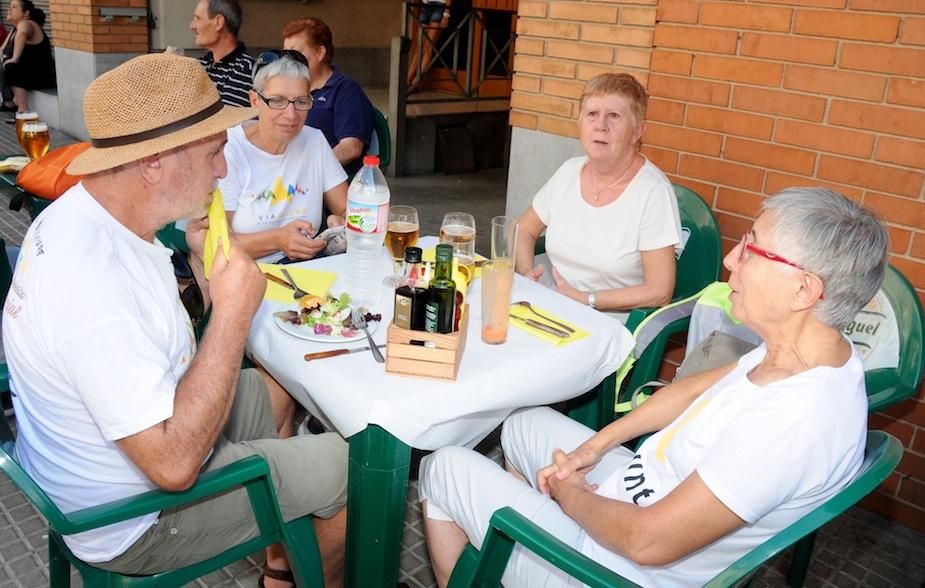 L'arribada dels participants a la Diada de Berga