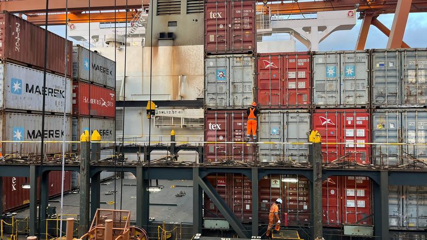 El Puerto de Santa Cruz alcanza en febrero los dos millones de toneladas de mercancías