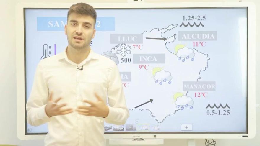 Im Video: Schnee und Schauer - das Wetter am Wochenende auf Mallorca