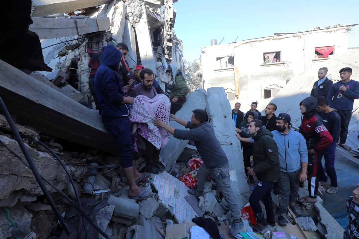 Bombardeo israelí en la Franja de Gaza