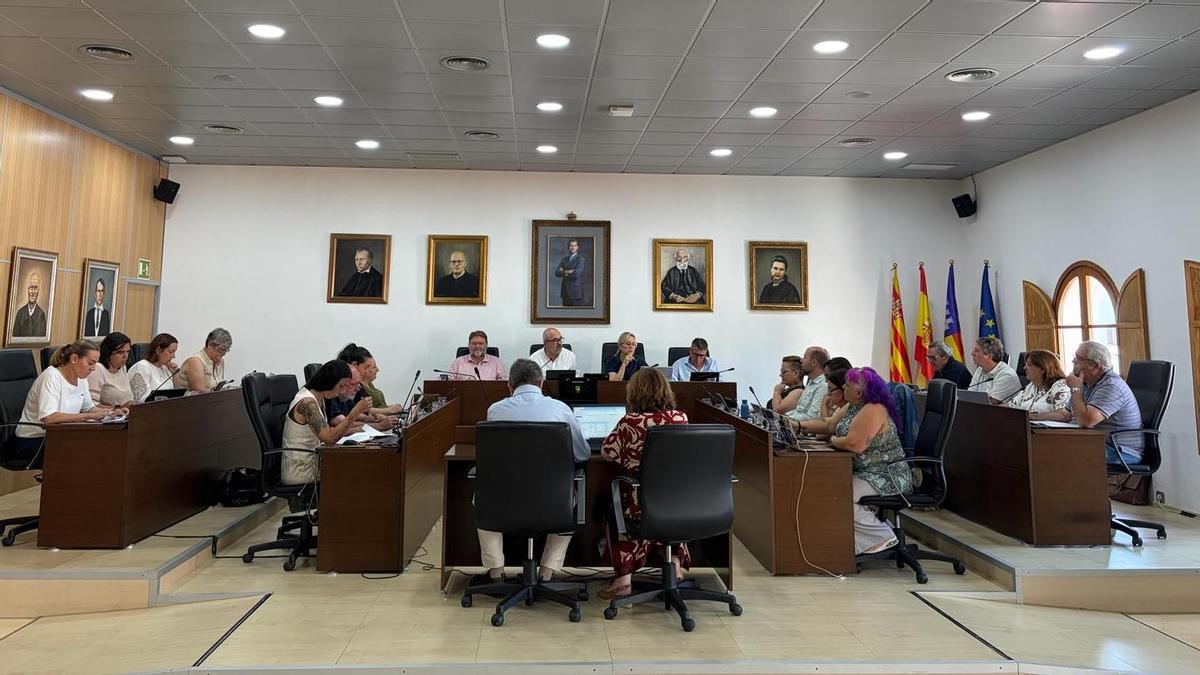 Un momento del pleno celebrado este jueves en Sant Josep.