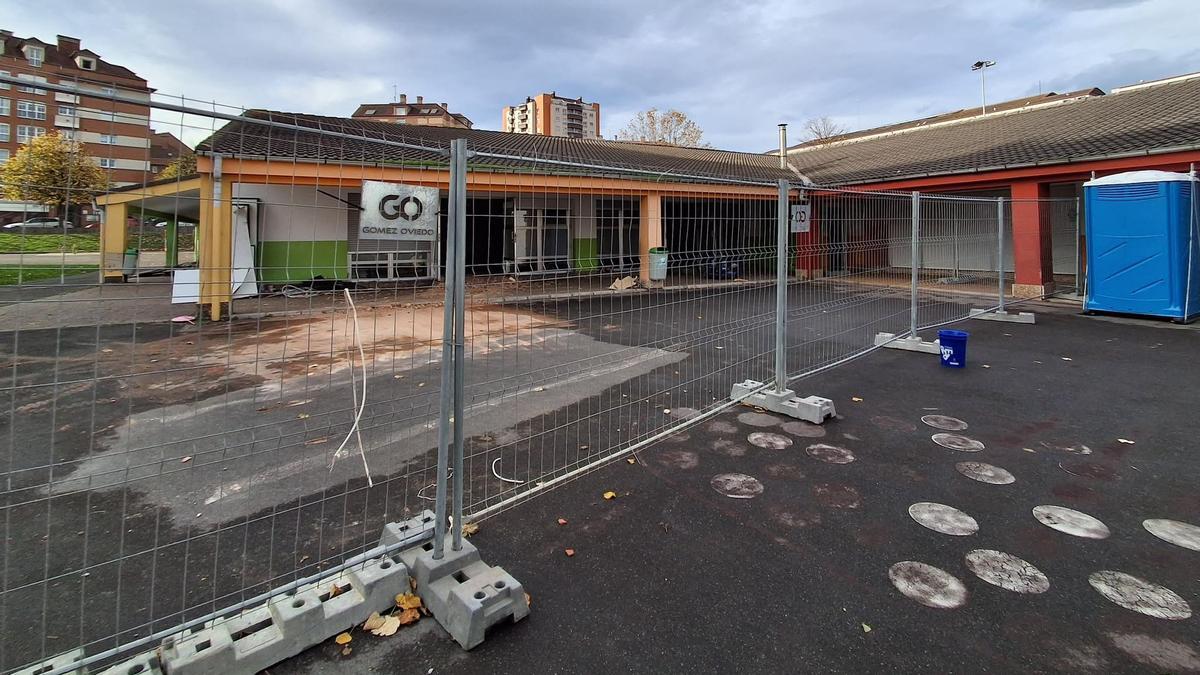 Obras del Colegio Público Montevil, en Gijón.