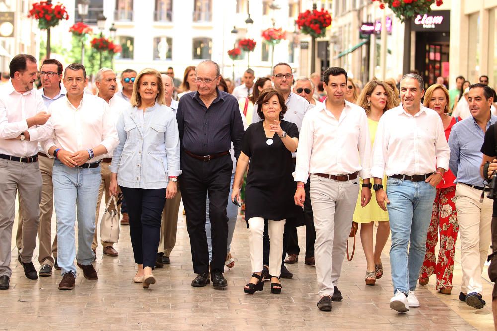 Sáenz de Santamaría se lanza a la conquista del PP desde Málaga