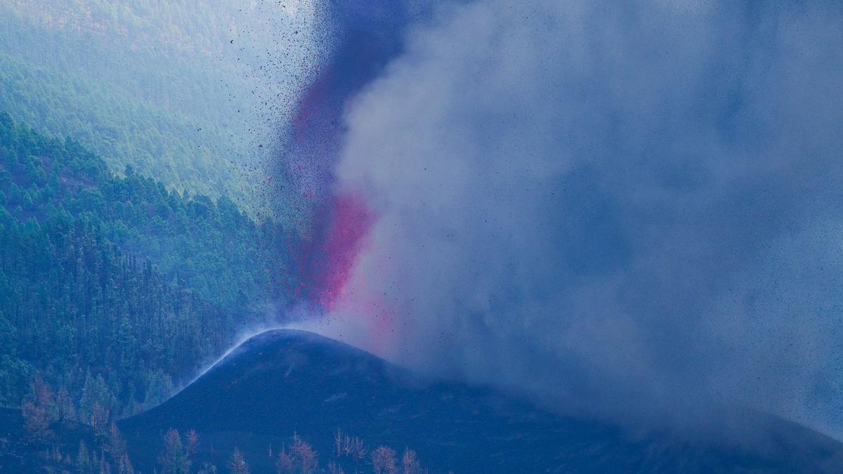 La erupción del volcán de La Palma