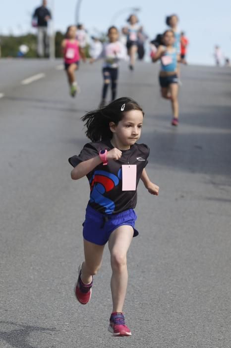 Participantes en el cross escolar de La Carriona.