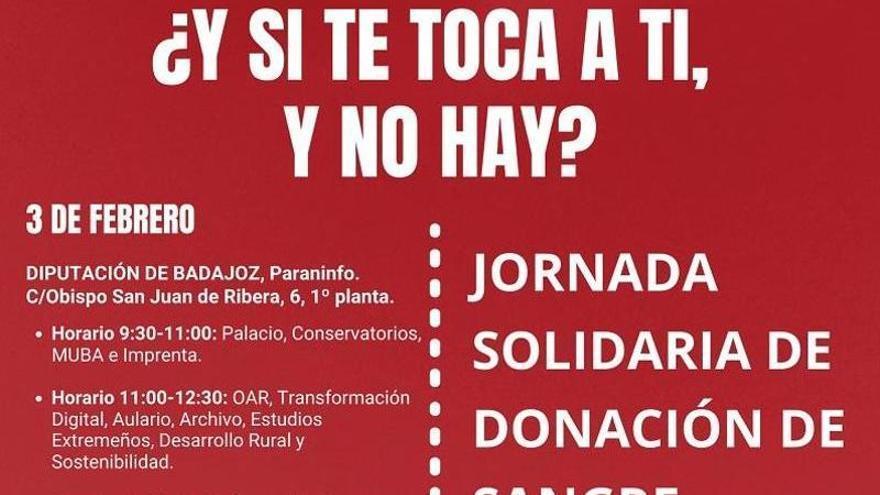 Cartel con los horarios de las donaciones.