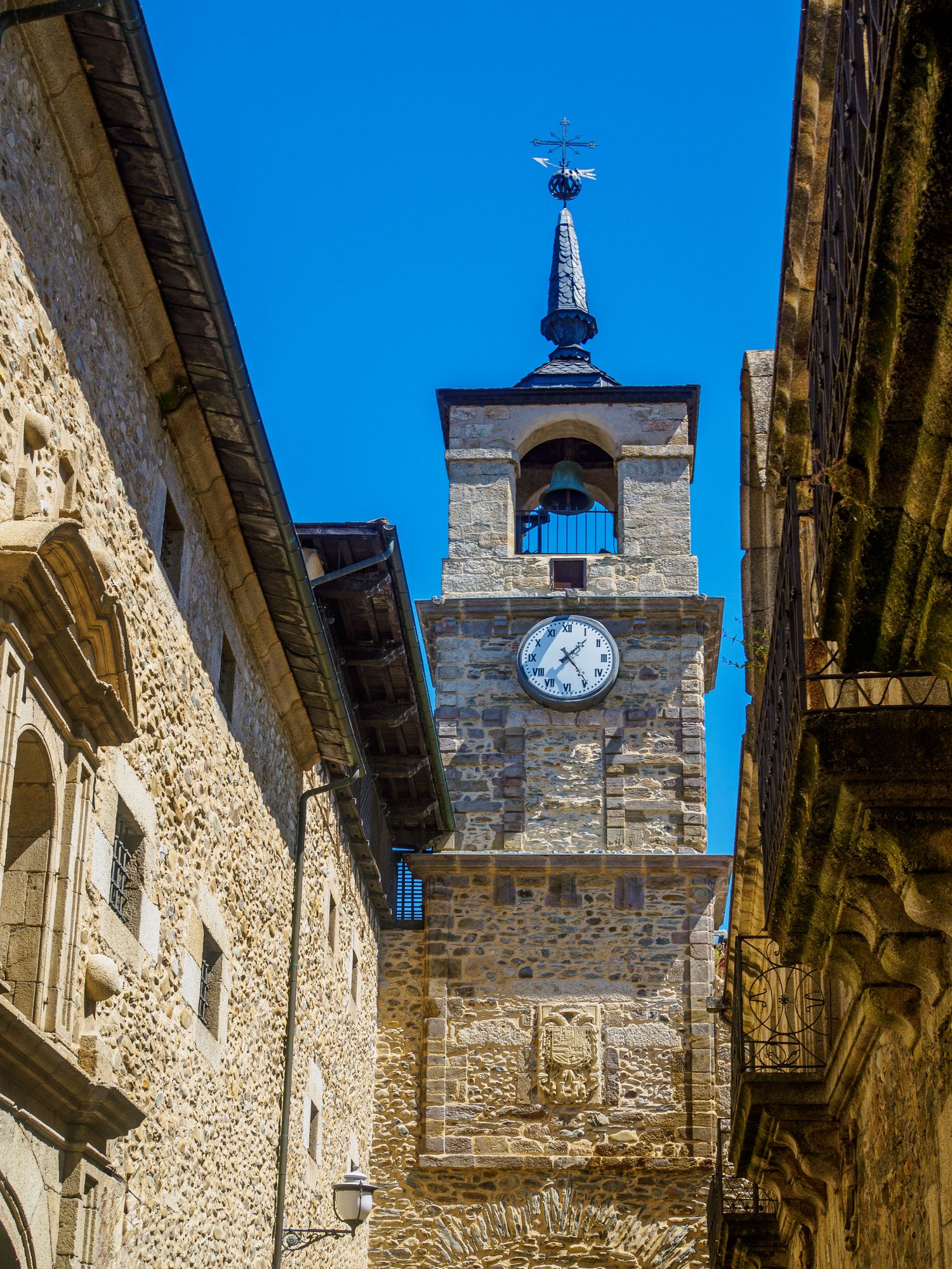 Un edificio antiguo en Ponferrada, León