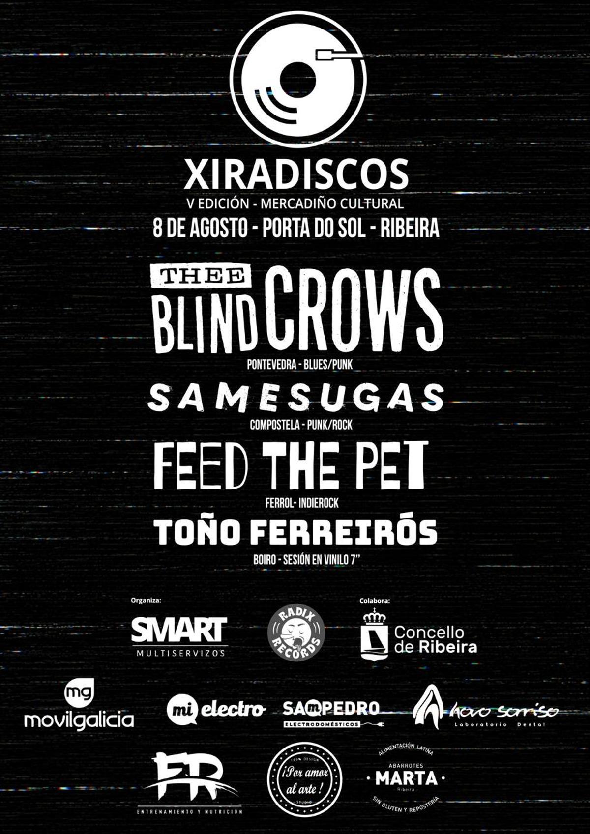 Cartel promocional da quinta edición do Xiradiscos 2026.