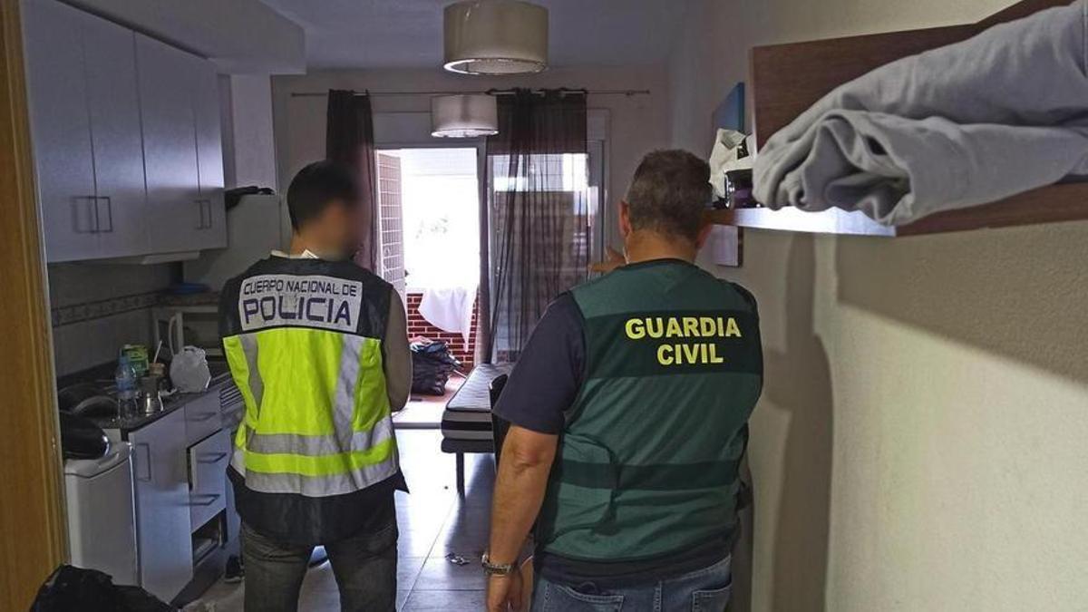 Una operación conjunta de Guardia Civil y Policía Nacional desmanteló en Toledo una red de vuelcos