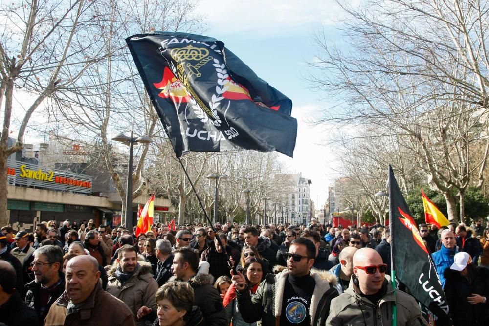 Manifestación de Jusapol en Zamora