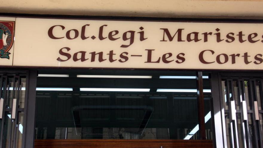 L&#039;exterior del col·legi dels Maristes a Sants-Les Corts