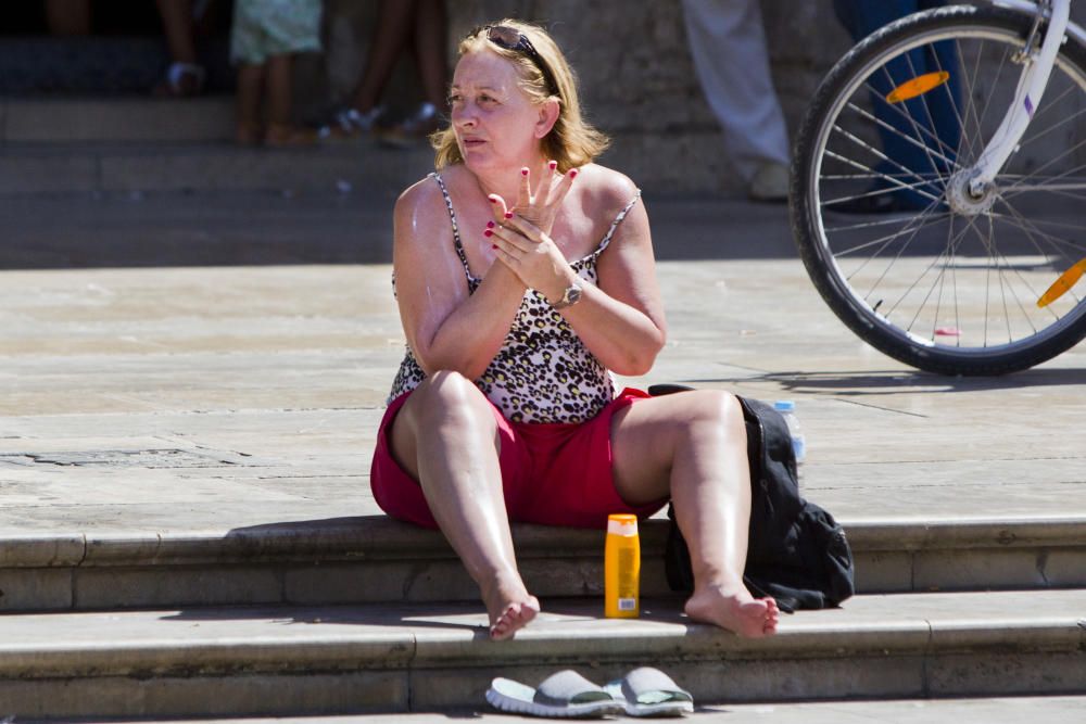 Finde de fuerte calor en Valencia