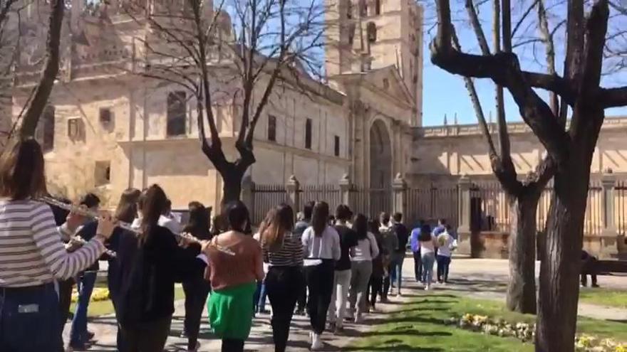 La Banda de Música de Zamora se prepara para la Semana Santa