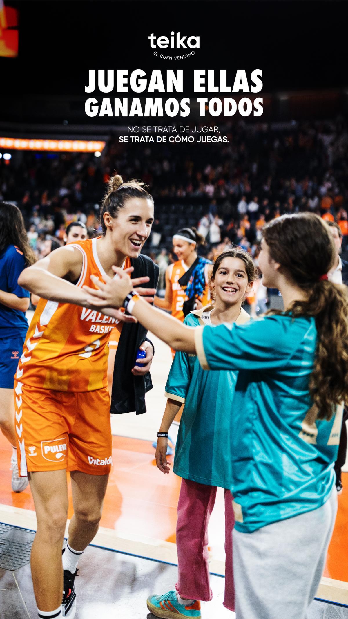 La campaña "Juegan ellas, ganamos todos" impulsada por Teika en 2017 es la mayor apuesta por el deporte femenino en la Comunitat Valenciana.