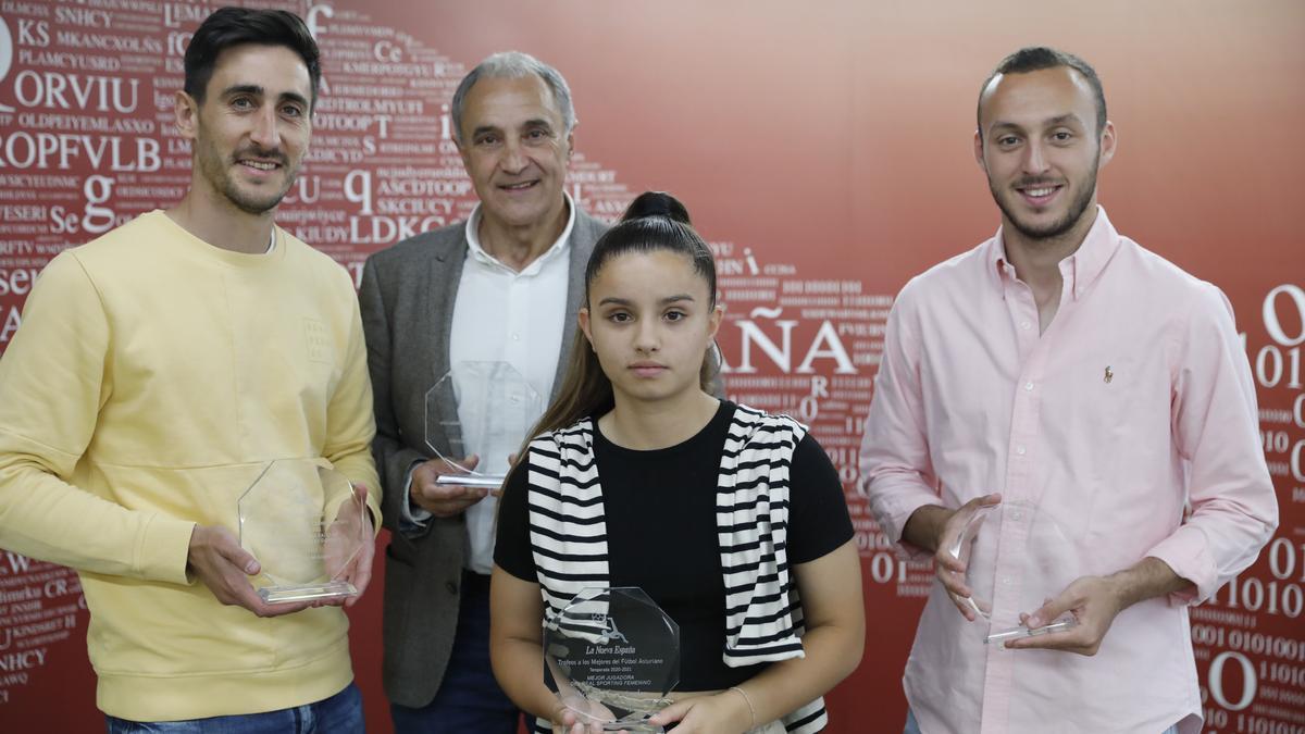 Los protagonistas del Sporting en los premios de LA NUEVA ESPAÑA de la temporada 2020-21.