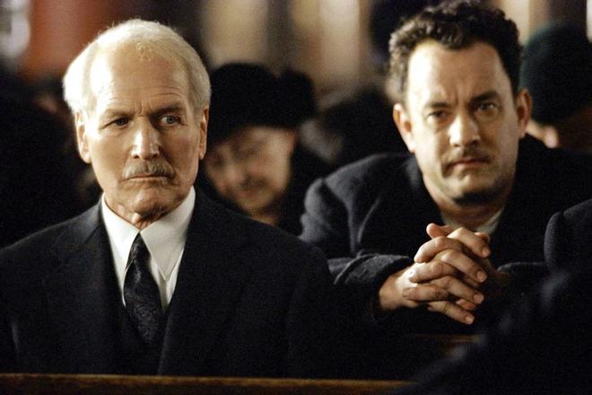 Paul Newman y Tom Hanks en 'Camino a Perdición' (Sam Mendes, 2002)