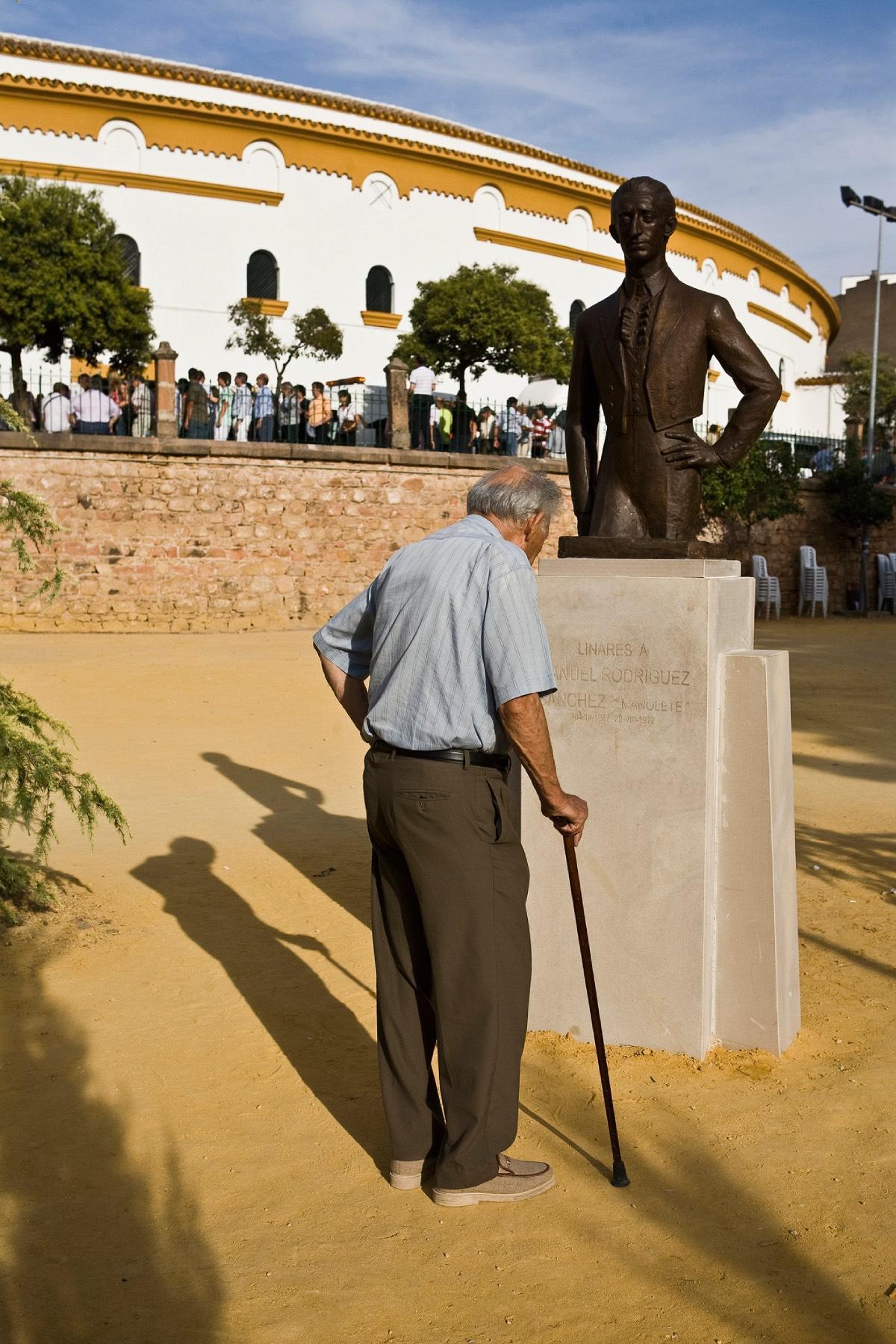 La estatua de Manolete en Linares