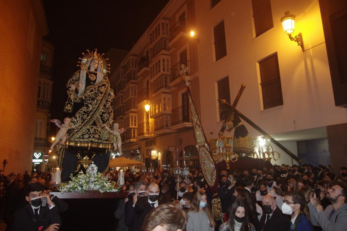 Encuentro en San Julián durante el traslado de las imágenes.