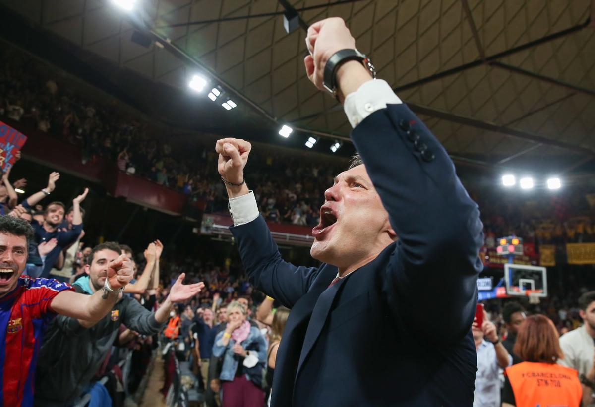 ¡Locura en el Palau! Así celebró el Barça el pase a la Final Four