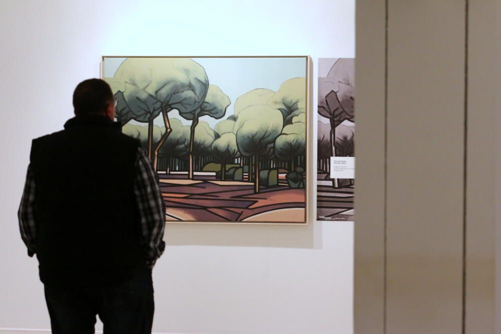 El artista expone en el Mupam 'Paisajes andaluces', muestra de 32 grandes lienzos en los que refleja la belleza de la naturaleza andaluza