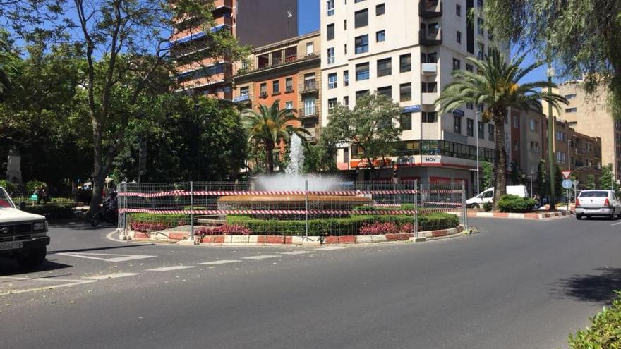 Vallan la Fuente Luminosa y la del parque del Rodeo de Cáceres por la final de la Europa League