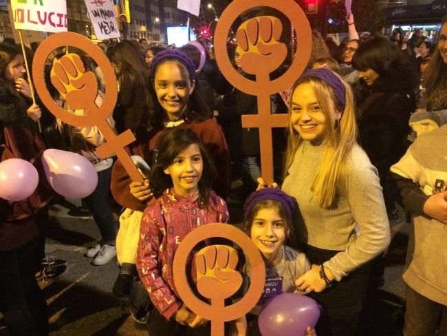 En imágenes: manifestación feminista en Gijón