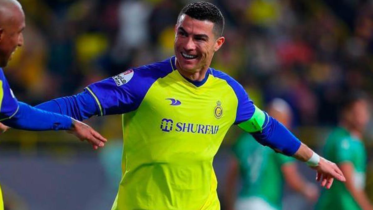 Cristiano Ronaldo celebra un gol con el Al-Nassr.