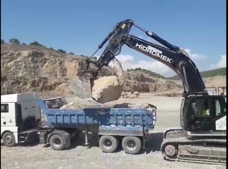 Las obras de los espigones de Almenara a vista de pájaro