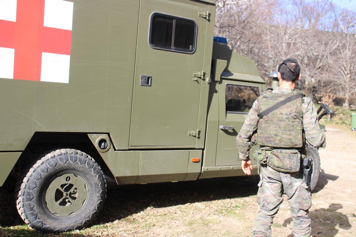 Ejercicios militares en Lubián
