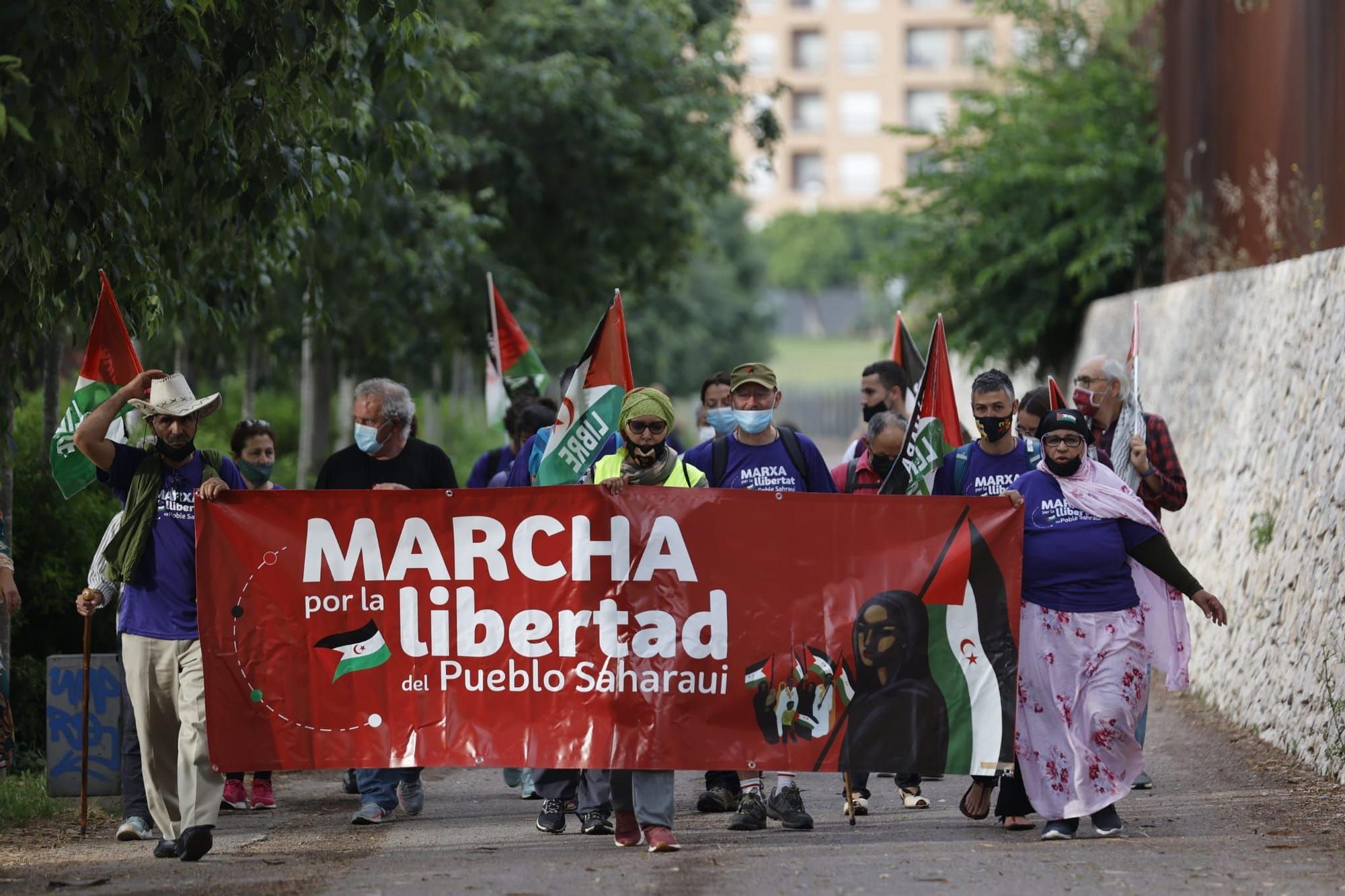 Sale de València la marcha que reclama la libertad de pueblo saharaui