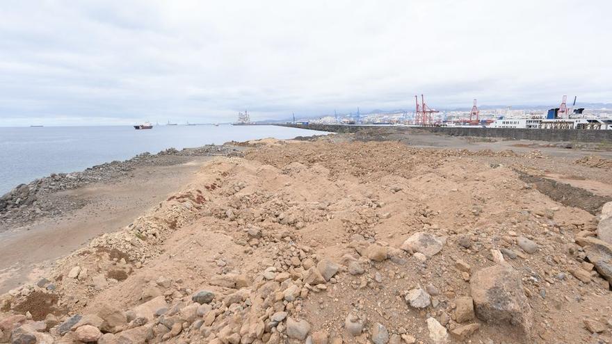 Imagen de la parcela donde se proyecta la instalación de una planta de gas en el Puerto de Las Palmas.