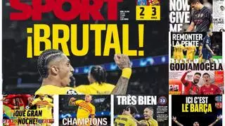 Ici c'est Barça, Mbappé señalado, la noche de Champions del Atlético y el Masters de Augusta, en las portadas de hoy