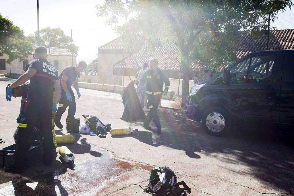 Encuentran muerto a un vecino de Lorca desaparecido encajado en el hueco entre dos casas