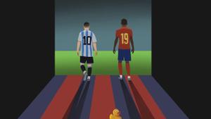 La banyera de Messi i Lamine
