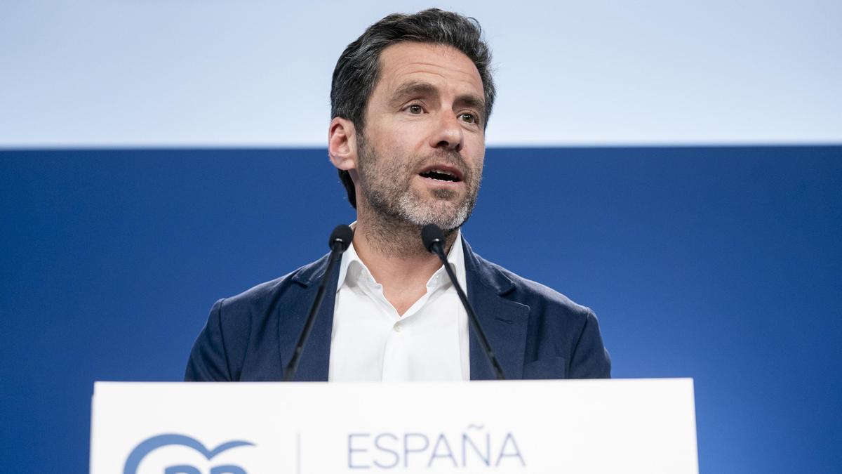 El portavoz del comité de campaña del PP, Borja Sémper.