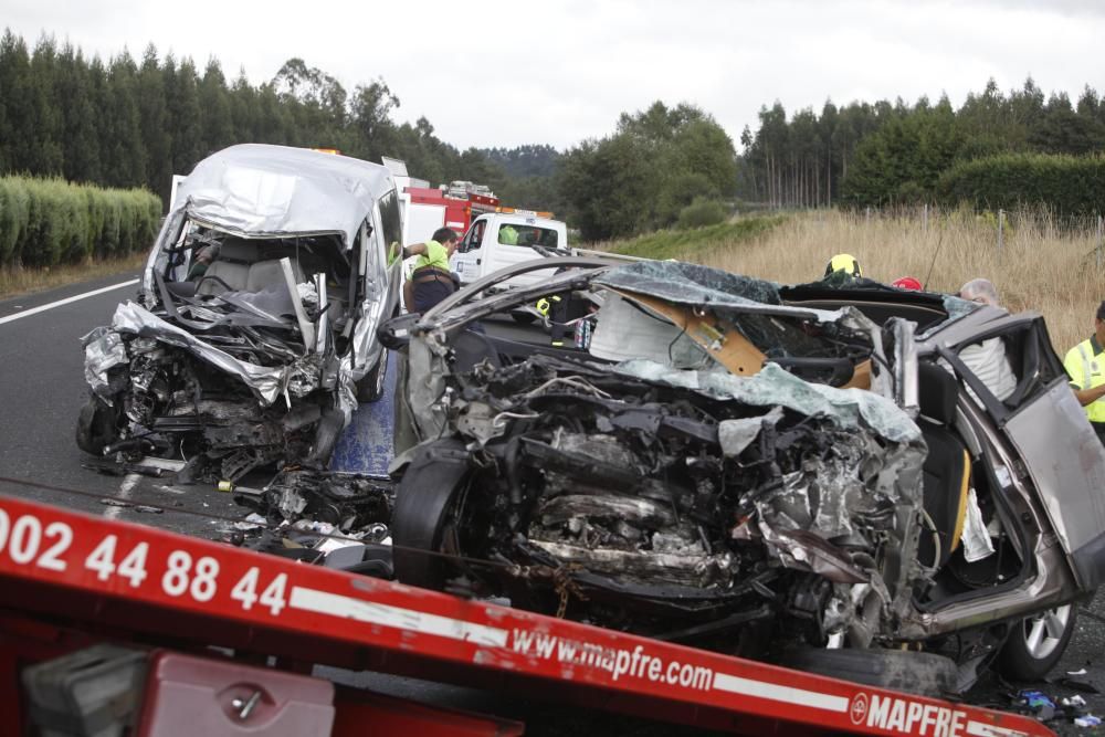 Dos fallecidos en un accidente en Aranga