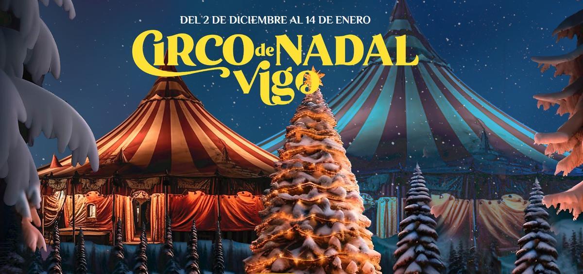 Cartel del Circo de Navidad Vigo 2023.