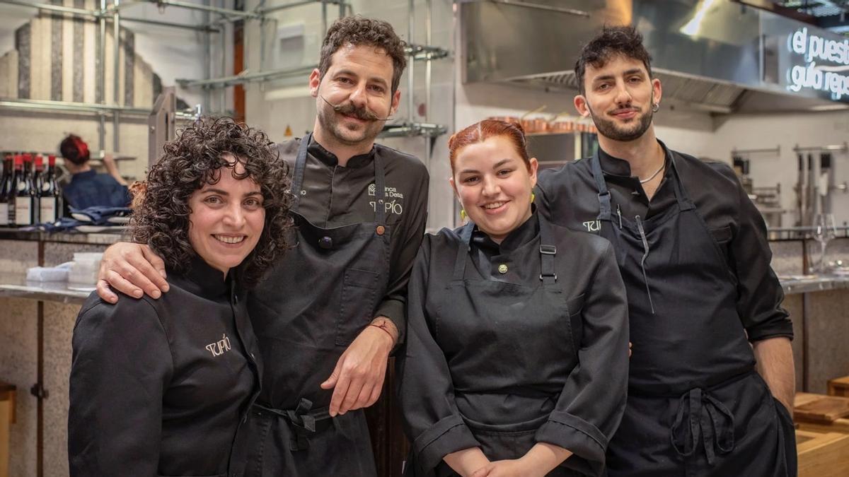 El equipo de Tupío en Madrid.