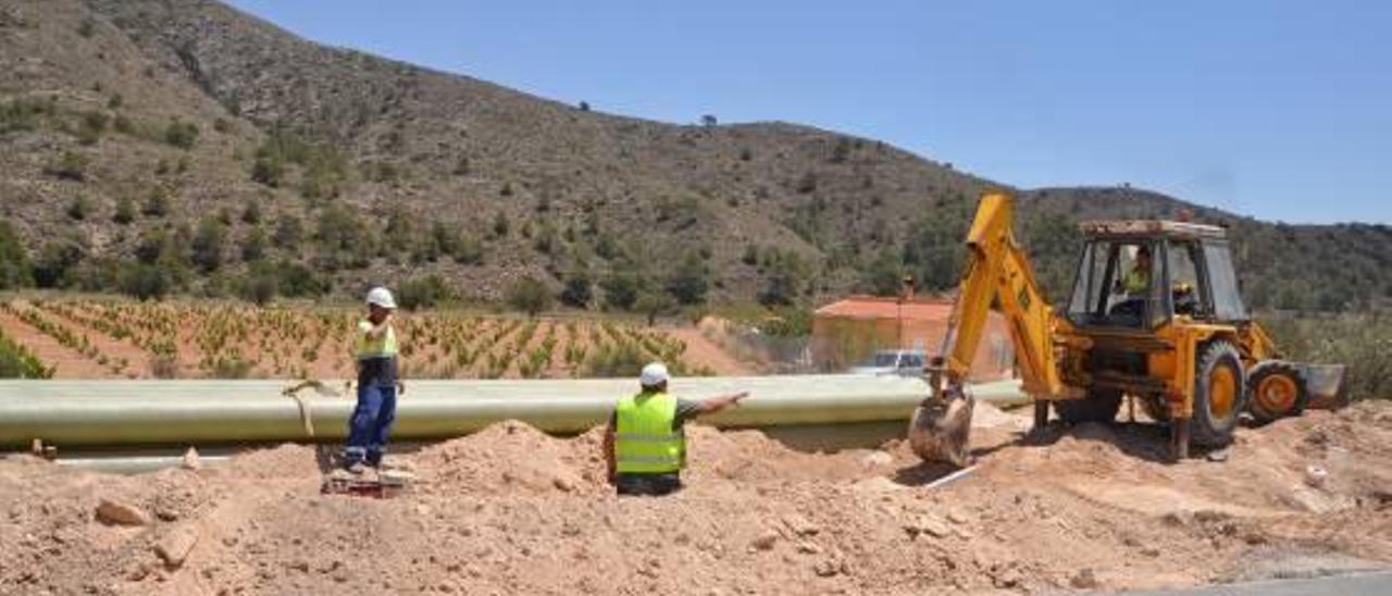 Obras de renovación de las tuberías