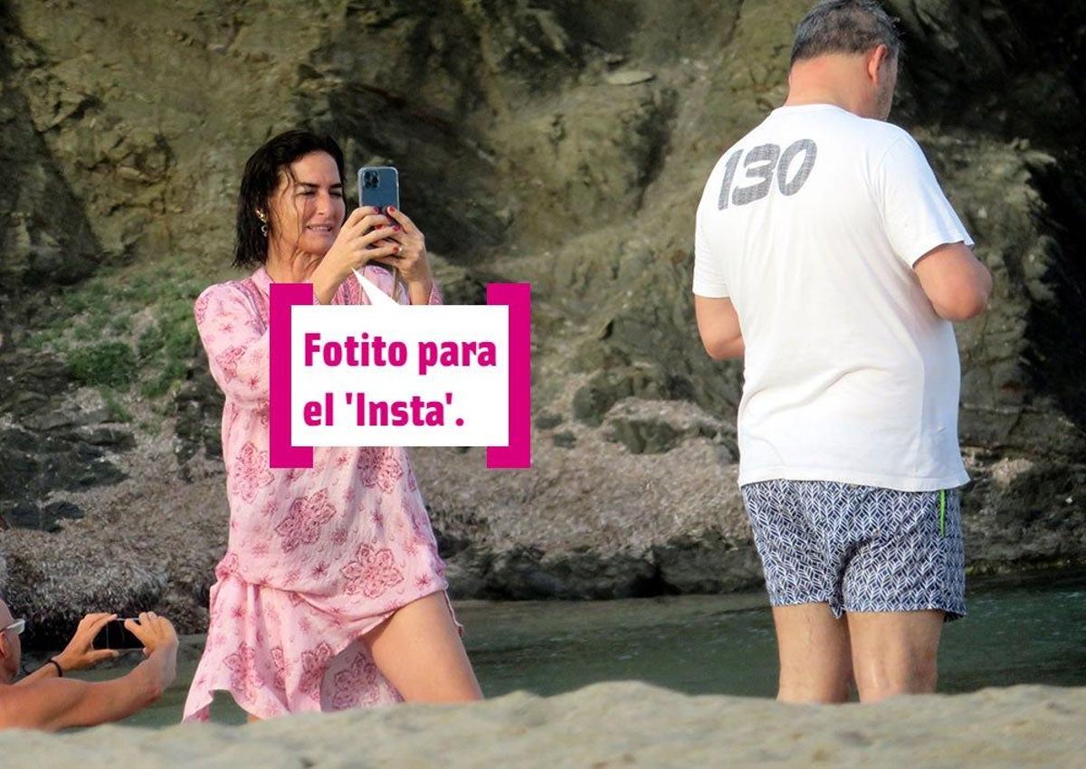 Balén López sacando fotos 'postu'