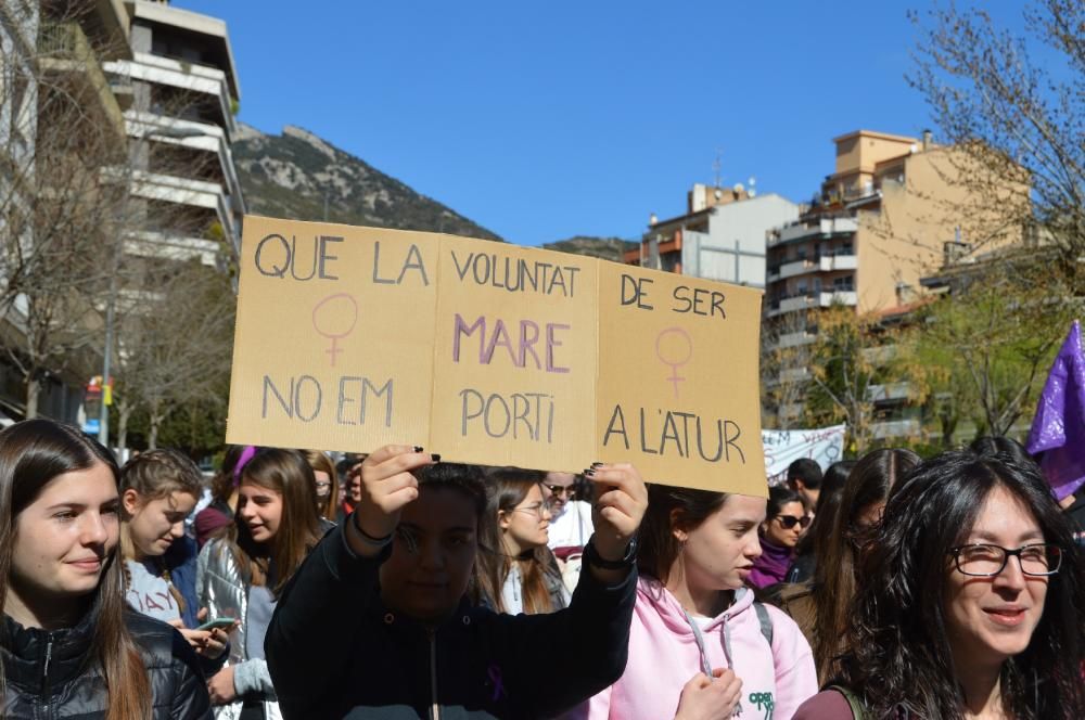 Manifestació del 8-M a Berga