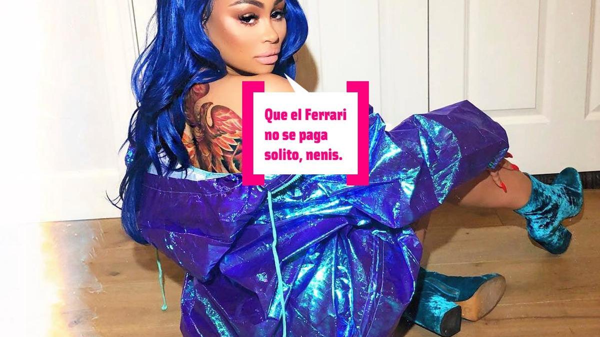 Blac Chyna no tiene para pagar Ferraris