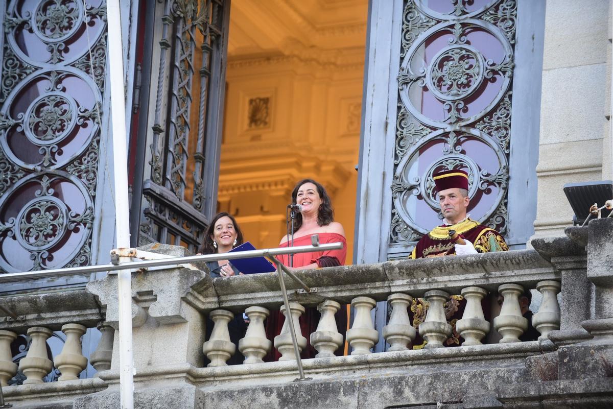 Pregón de la actriz Lucía Veiga que abre la fiestas de María Pita en A Coruña