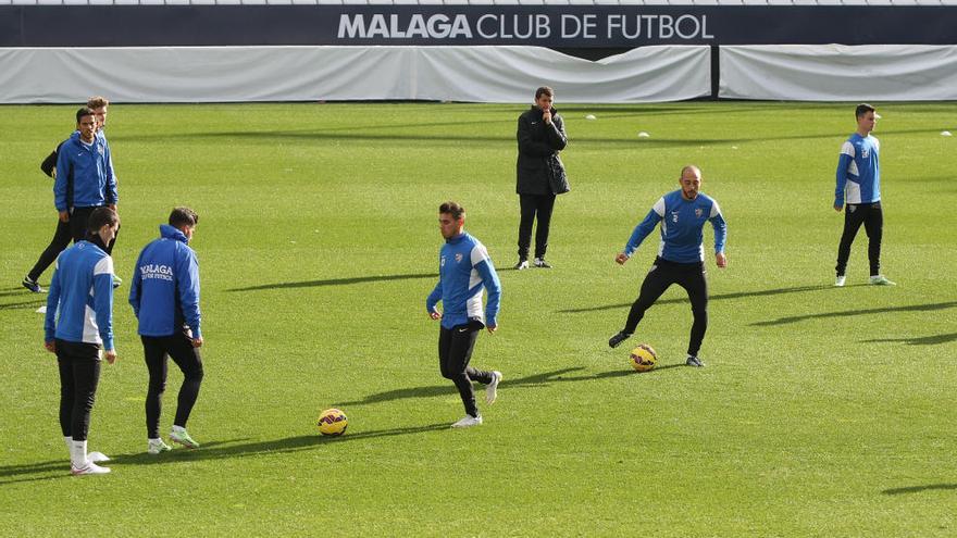 Luis Alberto, Samu Y Horta, durante un entrenamiento.