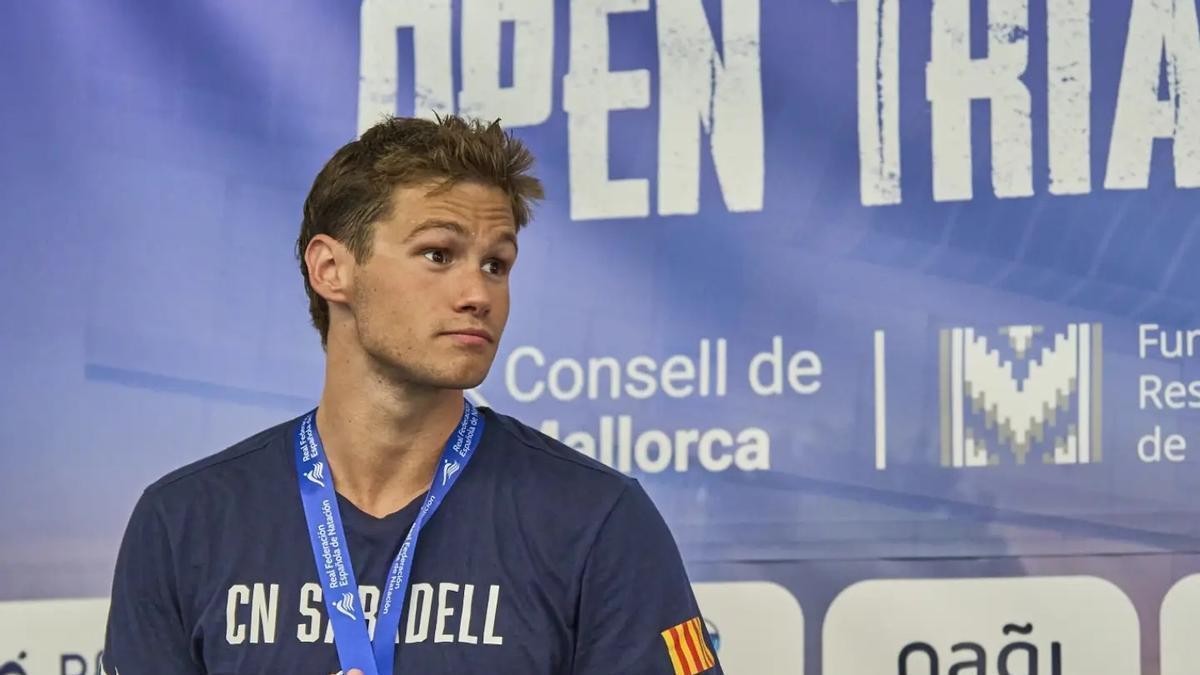 Diego Mira, en el podio del Open de España de Verano